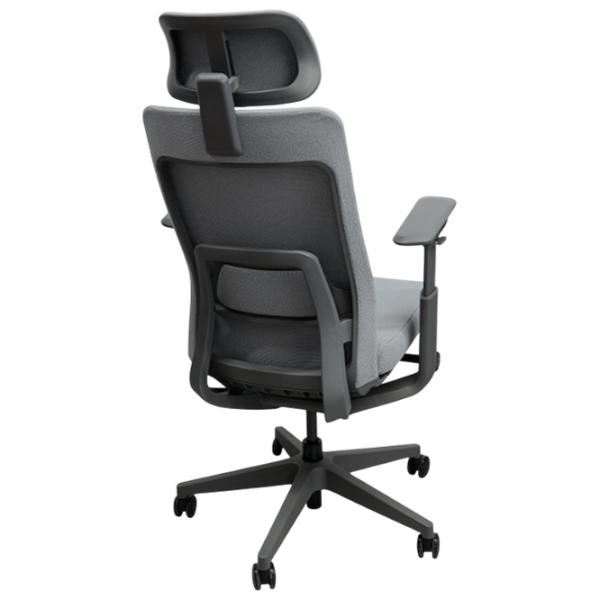 Fotoliu de birou DecoPrim Nelson Placaj / Gray Black photo 4