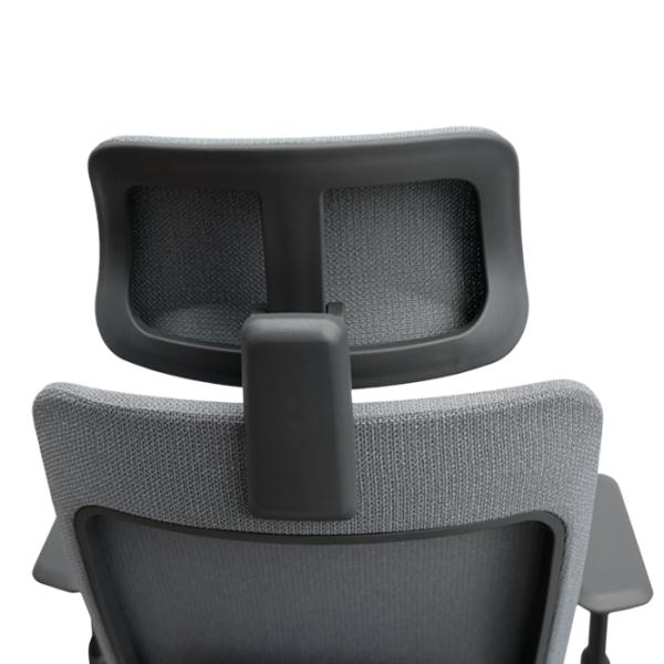 Fotoliu de birou DecoPrim Nelson Placaj / Gray Black photo 5