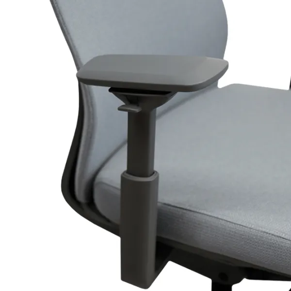 Fotoliu de birou DecoPrim Nelson Placaj / Gray Black photo 6