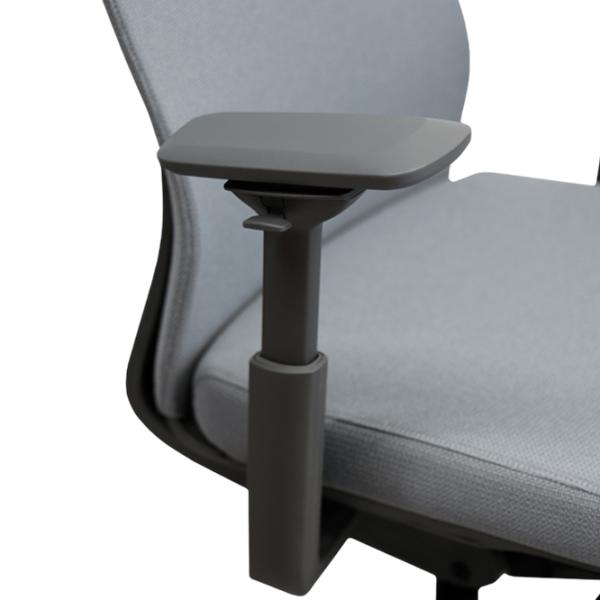 Fotoliu de birou DecoPrim Nelson Placaj / Gray Black photo 6