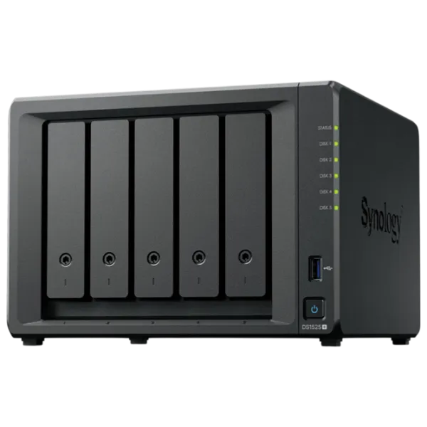 Сетевое хранилище Synology DS1525+ Черный photo 1