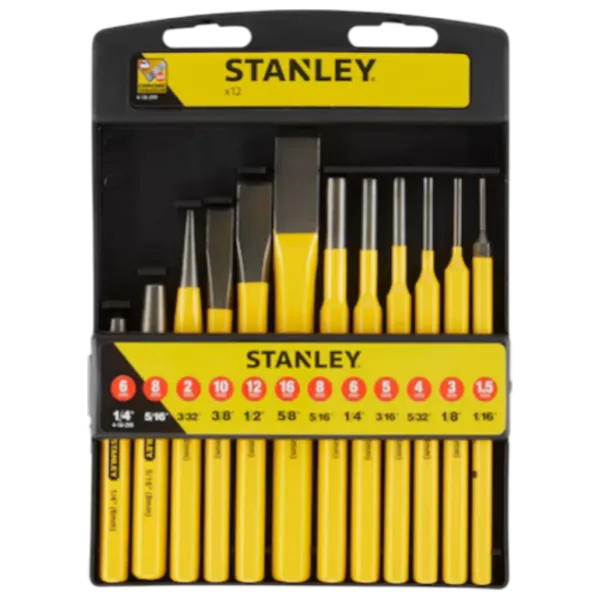 Набор долот Stanley 4-18-299  для металла / / Плоское  photo 1