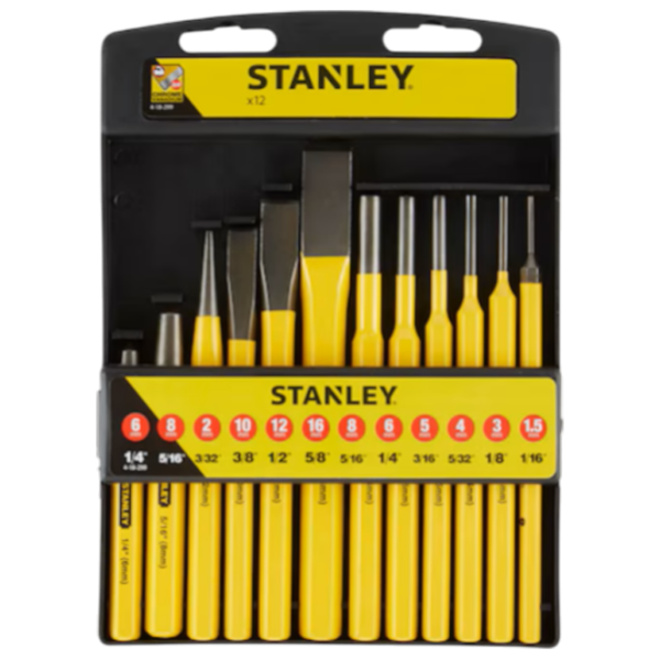 Набор долот Stanley 4-18-299  для металла / / Плоское  photo 1