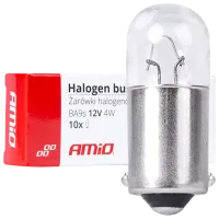 Lampă auto Amio 03370 Incandescentă / T4W / BA9S / 4 W / 