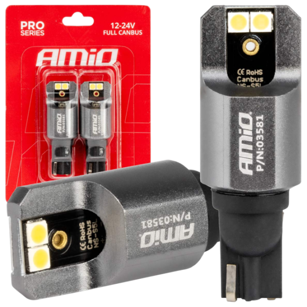 Автомобильная лампа Amio PRO series светодиодная / W16W / T15 / 16 Вт /  photo 1 Автомобильная лампа Amio PRO series светодиодная / W16W / T15 / 16 Вт /  photo 1