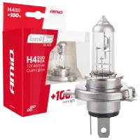 Lampă auto Amio LumiTec SILVER +100% Halogen / H4 / P43t / 60 - 55 W / 