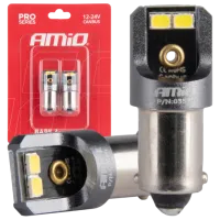 Lampă auto Amio Canbus PRO LED / T4W / BA9S / 3 W / 