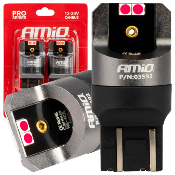 Lampă auto Amio Canbus PRO LED / W21/5W / / 21 - 5 W /  photo 1 Lampă auto Amio Canbus PRO LED / W21/5W / / 21 - 5 W /  photo 1