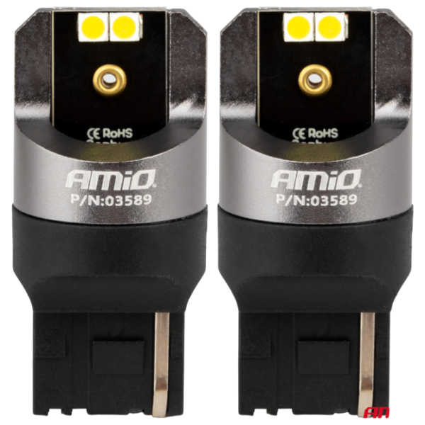 Автомобильная лампа Amio Canbus PRO светодиодная / W21W / SMD / 21 Вт /  photo 3 Автомобильная лампа Amio Canbus PRO светодиодная / W21W / SMD / 21 Вт /  photo 3