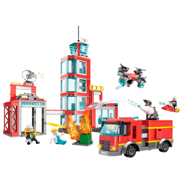 Конструктор ChiToys Пожарная бригада Пожарные/ Красный photo 1