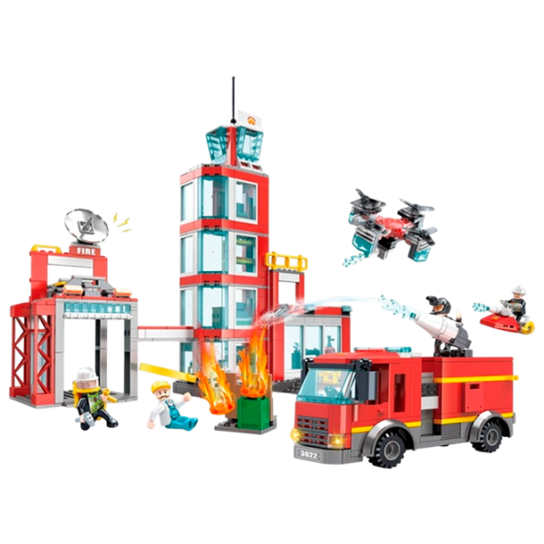 Конструктор ChiToys Пожарная бригада Пожарные/ Красный photo 1