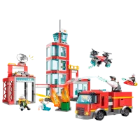 Конструктор ChiToys Пожарная бригада Пожарные/ Красный