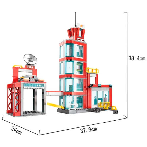 Конструктор ChiToys Пожарная бригада Пожарные/ Красный photo 2