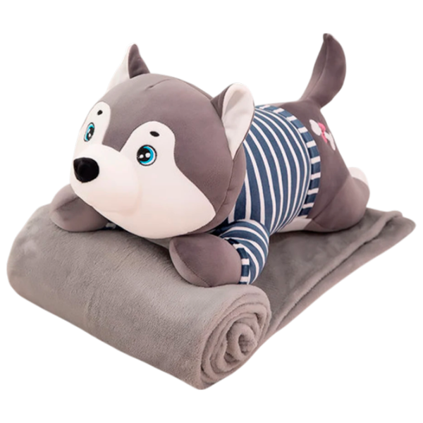 Мягкая игрушка ChiToys Animals Huski 86893 3+ / Серый photo 1