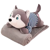 Мягкая игрушка ChiToys Animals Huski 86893 3+ / Серый