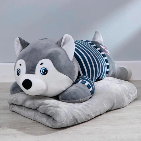 Мягкая игрушка ChiToys Animals Huski 86893 3+ / Серый photo 6
