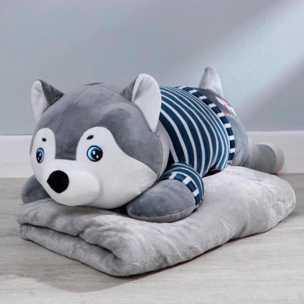 Мягкая игрушка ChiToys Animals Huski 86893 3+ / Серый photo 6