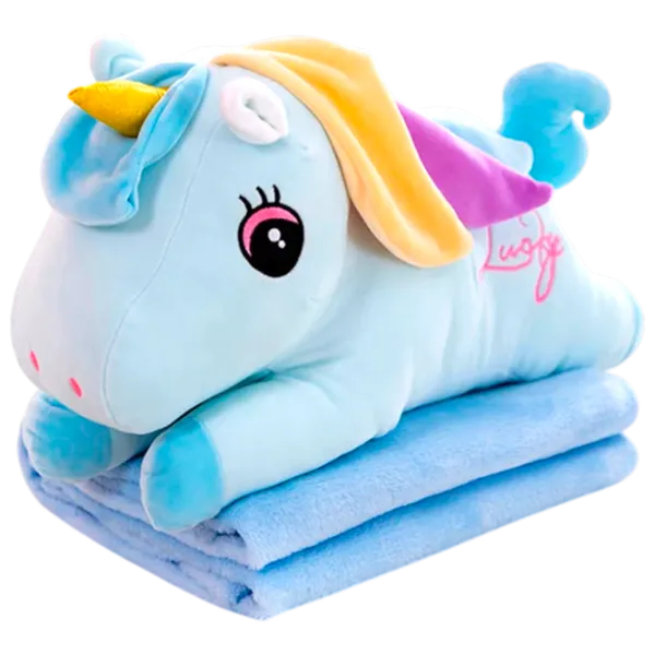 Мягкая игрушка ChiToys Animals Unicorn 86824 3+ / Синий photo 1