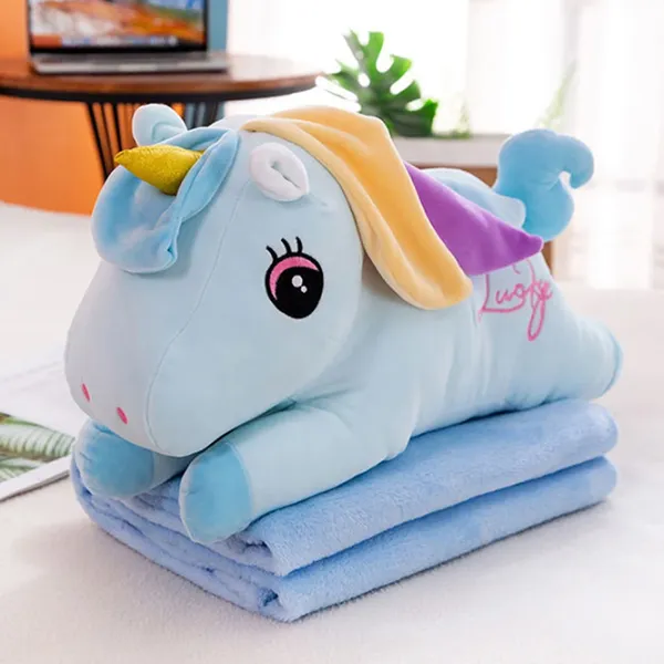 Мягкая игрушка ChiToys Animals Unicorn 86824 3+ / Синий photo 3