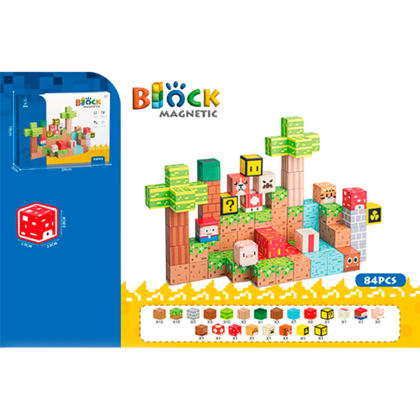 Constructor ChiToys Magnetic Blocks Clasic/ Multicolor photo 1