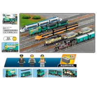 Constructor ChiToys Locomotivă Tren/ Gray