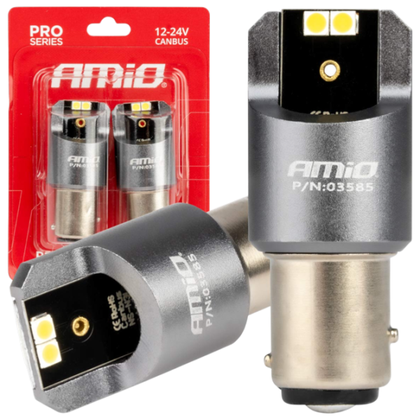 Lampă auto Amio Canbus PRO LED / P21/5 / BAY15d / 21 - 5 W /  photo 1 Lampă auto Amio Canbus PRO LED / P21/5 / BAY15d / 21 - 5 W /  photo 1
