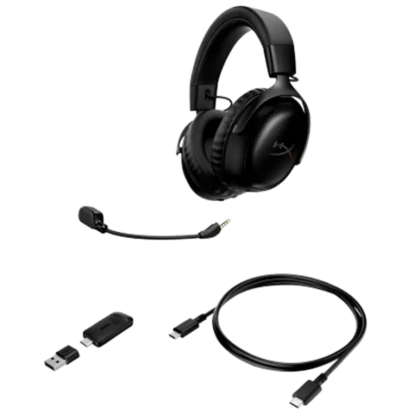 Căști HyperX Cloud III S Black Black Fără fir/ Gaming photo 1