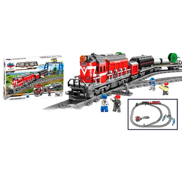 Constructor ChiToys Locomotivă Tren/ Red photo 1