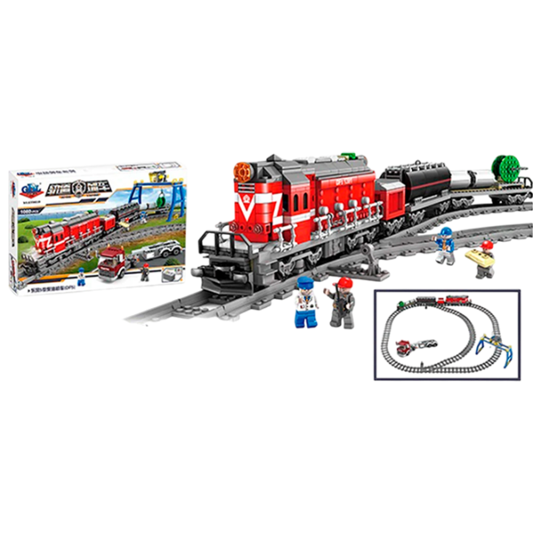 Constructor ChiToys Locomotivă Tren/ Red photo 1