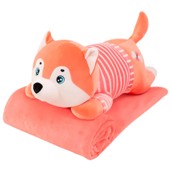 Мягкая игрушка ChiToys Animals Huski 86886 0+ / Розовый photo 1