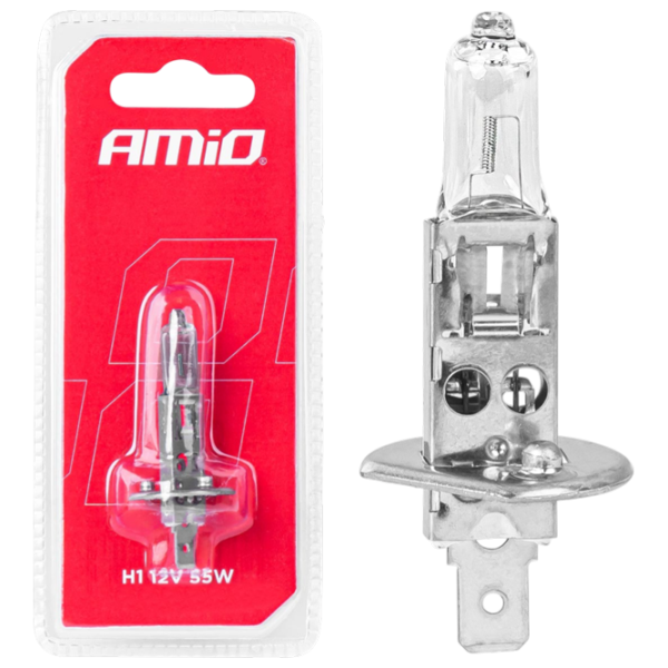 Lampă auto Amio 03358 Halogen / H1 / P14.5s / 55 W /  photo 1 Lampă auto Amio 03358 Halogen / H1 / P14.5s / 55 W /  photo 1