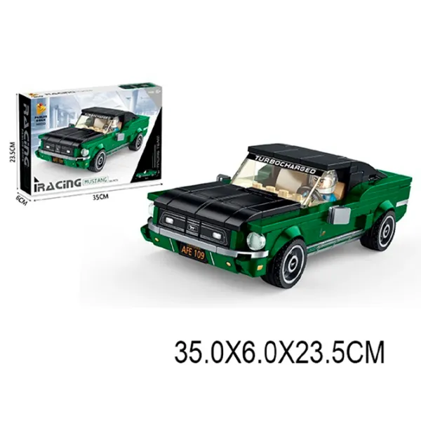 Constructor ChiToys Ford Mustang Mașină/ Green photo 2