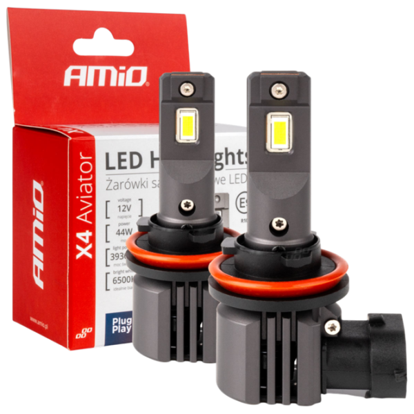 Lampă auto Amio X4 Aviator LED / H9 / / 44 W /  photo 1 Lampă auto Amio X4 Aviator LED / H9 / / 44 W /  photo 1