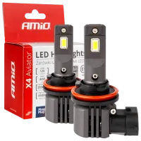 Lampă auto Amio X4 Aviator LED / H9 / / 44 W / 