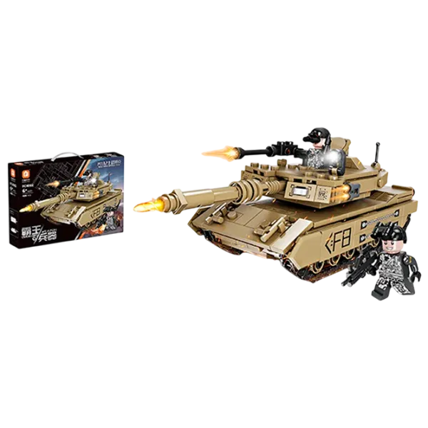 Constructor ChiToys Tanc Clasic/ Brown photo 1