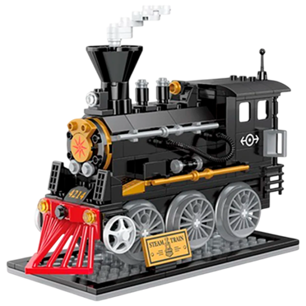 Constructor ChiToys Locomotivă Clasic/ Black photo 1