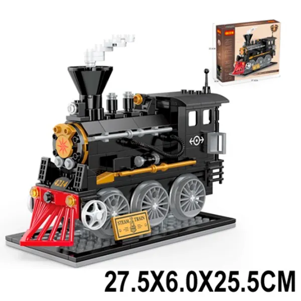 Constructor ChiToys Locomotivă Clasic/ Black photo 2