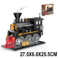 Constructor ChiToys Locomotivă Clasic/ Black photo 2