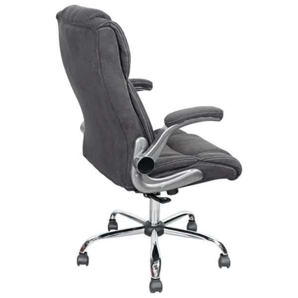 Fotoliu de birou DecoPrim BX-3702 Placaj / Dark Gray Silver photo 2