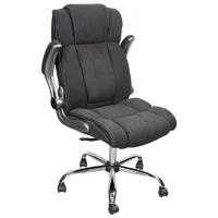 Офисное кресло DecoPrim BX-3702 Фанера / Тёмно-серый Серебристый photo 3