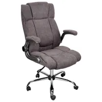 Fotoliu de birou DecoPrim BX-3702 Placaj / Brown Gray Silver