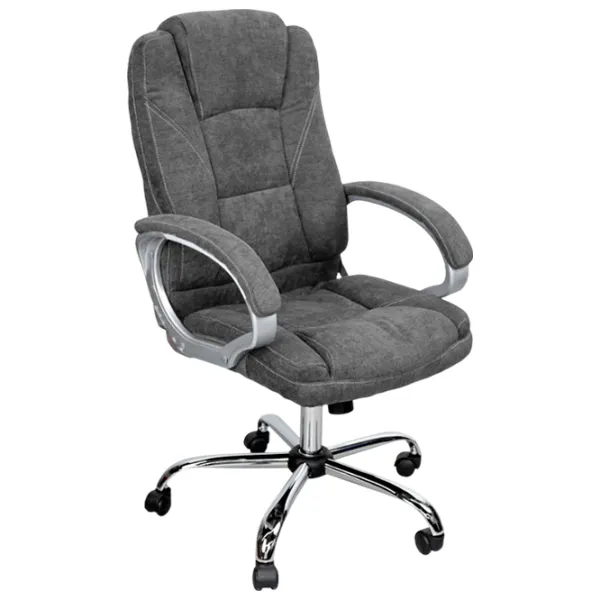 Fotoliu de birou DecoPrim BX-3177 Placaj / Dark Gray Silver photo 1