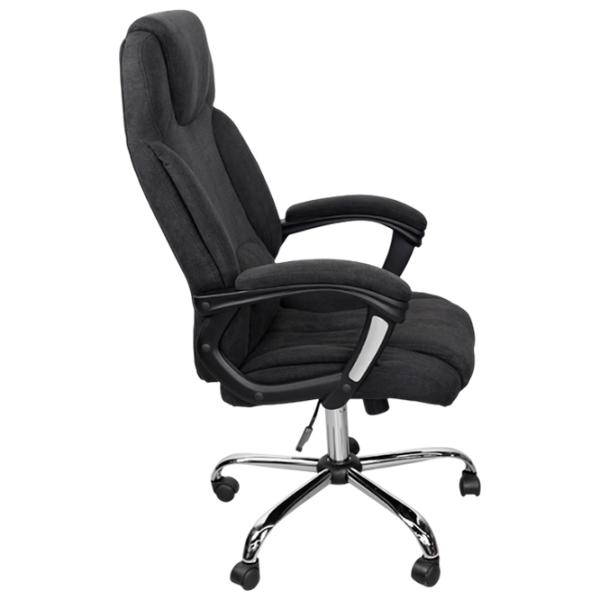 Fotoliu de birou DecoPrim BX-3022 Stofă/ Black Silver photo 2