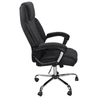 Fotoliu de birou DecoPrim BX-3022 Stofă/ Black Silver photo 2
