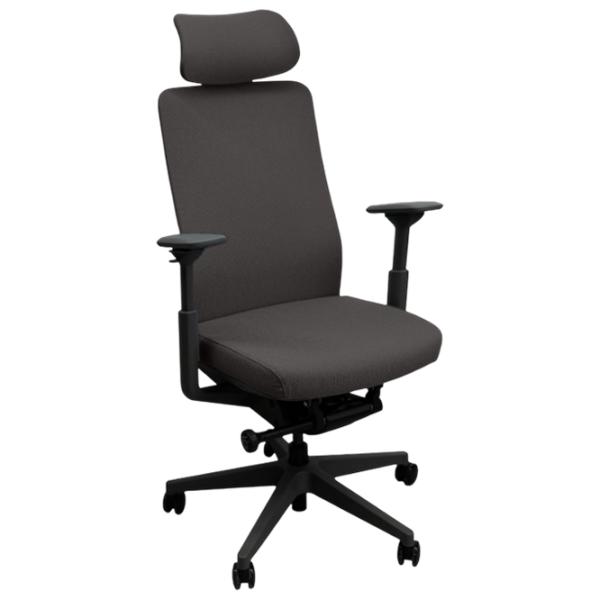 Fotoliu de birou DecoPrim Nelson  Plasă acrilică/ Dark Gray Black photo 1