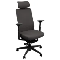 Fotoliu de birou DecoPrim Nelson  Plasă acrilică/ Dark Gray Black