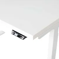 Masă de birou CUSTO FlexiDesk PAL/ White photo 3