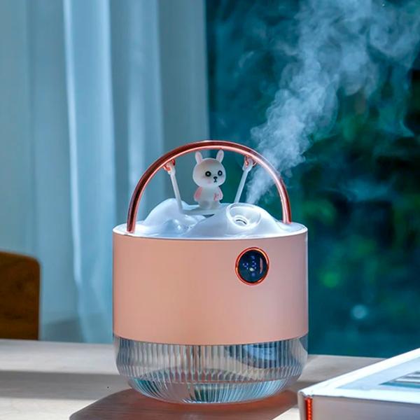 Umidificator de aer Cute Pet D15 - Rabbit Cu aburi/ Pink photo 5