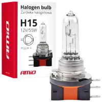 Lampă auto Amio 01490 Halogen / H15 / PGJ23t-1 / 55 W / 