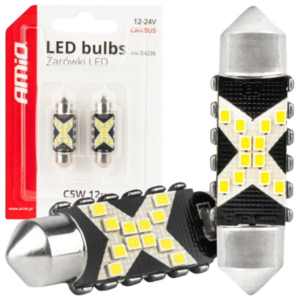 Lampă auto Amio Canbus Festoon LED / C5W / / 5 W /  photo 1 Lampă auto Amio Canbus Festoon LED / C5W / / 5 W /  photo 1